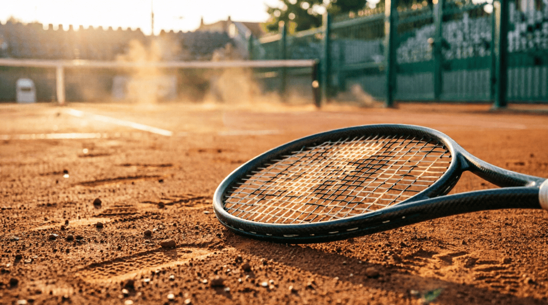 raquette-court-terre-battue-cordage-tennis