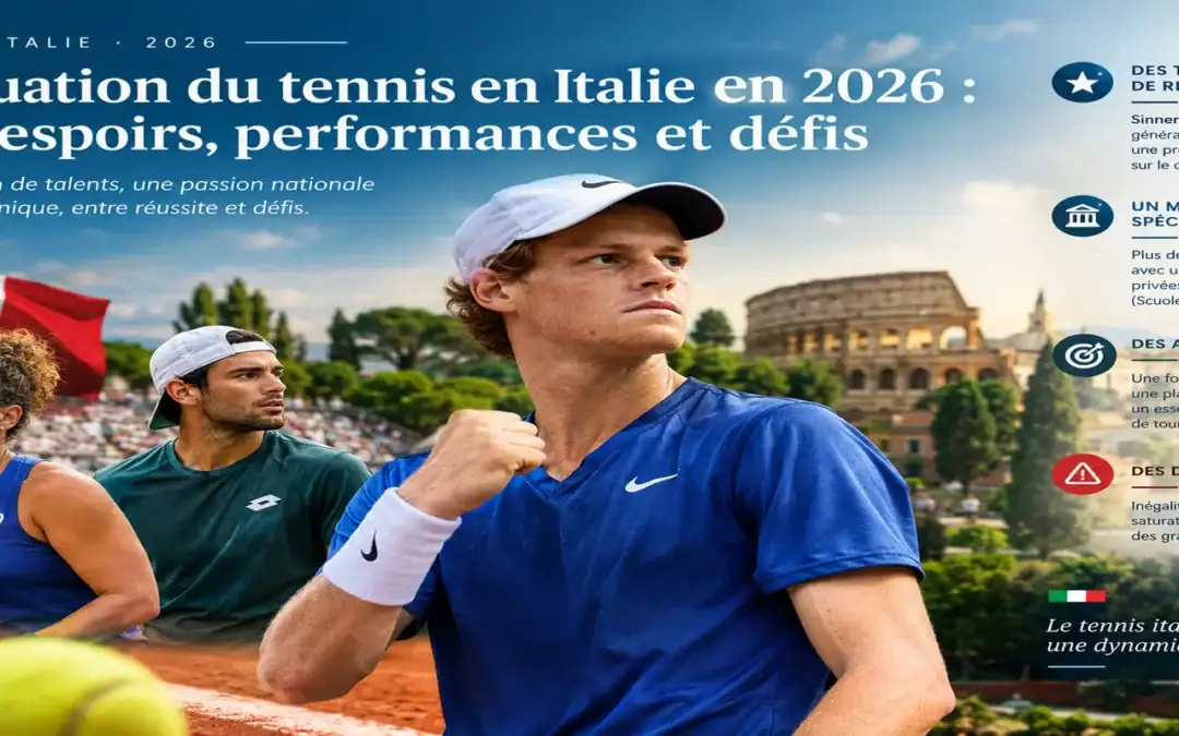 Le tennis en Italie en 2026 : Réussite, stars & défis
